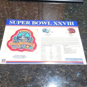 Superbowl XXVIII Patch Dallas Cowboys and Buffalo Bills